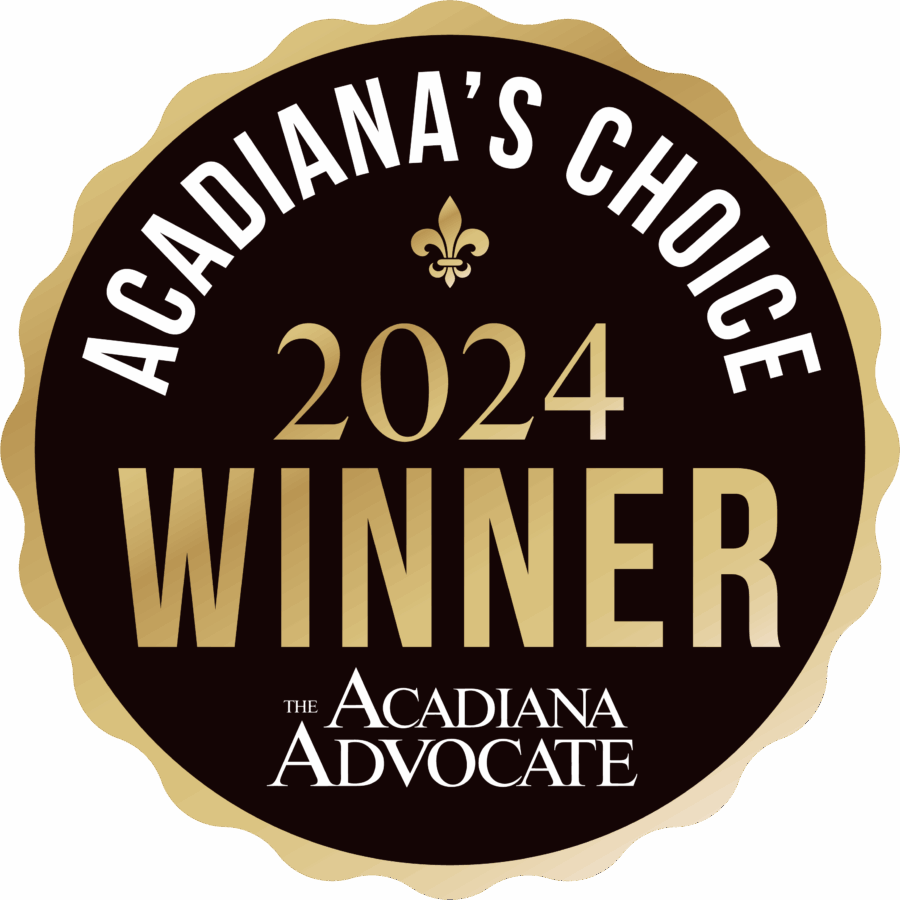Acadiana's Choice 2024 Winner badge from The Acadiana Advocate